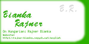 bianka rajner business card